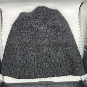 VTG Seneca Cayuga Industries 100% Wool Beanie Black Made In USA Military